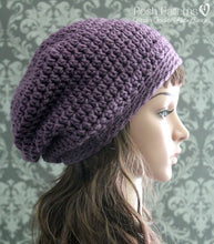 Load image into Gallery viewer, slouchy hat crochet pattern