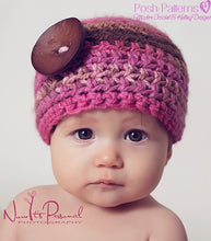 Load image into Gallery viewer, crochet pattern easy chunky hat