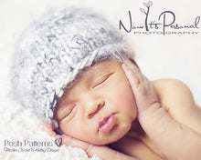 Load image into Gallery viewer, easy baby beanie knitting pattern