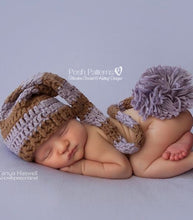 Load image into Gallery viewer, crochet stocking hat pattern