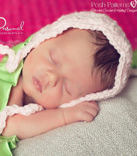 Load image into Gallery viewer, crochet bonnet pattern