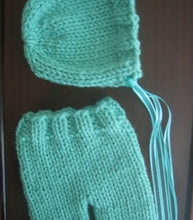 Load image into Gallery viewer, knit bonnet and pants pattern