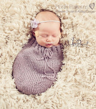 Load image into Gallery viewer, knit swaddle sack pattern
