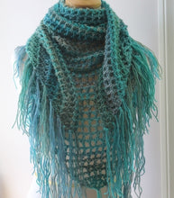 Load image into Gallery viewer, crochet pattern triangle scarf