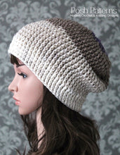 Load image into Gallery viewer, ribbed crochet hat pattern