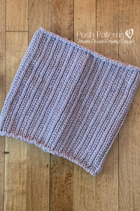 free crochet pattern easy ribbed cowl