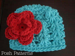 crochet lace hat pattern