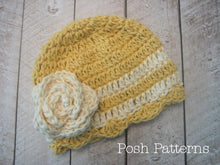 Load image into Gallery viewer, easy crochet hat pattern