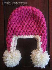 puff stitch hat pattern