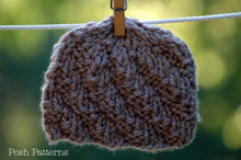 Load image into Gallery viewer, spiral hat knitting pattern