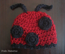 Load image into Gallery viewer, ladybug hat pattern