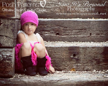 Load image into Gallery viewer, girls newsboy hat pattern