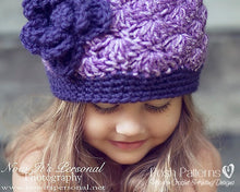 Load image into Gallery viewer, croche shell stitch hat pattern