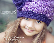 Load image into Gallery viewer, girls crochet hat pattern