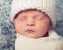 Load image into Gallery viewer, easy knit baby beanie pattern