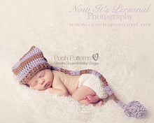 Load image into Gallery viewer, long tail pixie hat pattern