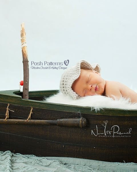 Newborn top fishing hat
