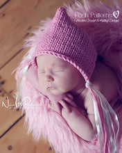 Load image into Gallery viewer, baby bonnet knitting pattern