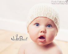 Load image into Gallery viewer, baby hat knitting pattern