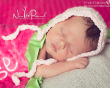 Load image into Gallery viewer, crochet bonnet pattern