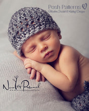 Load image into Gallery viewer, Crochet PATTERN - Easy Beanie and Baby Pants Set