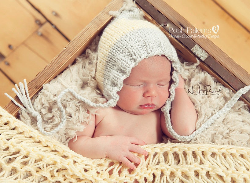 Newborn baby caps best sale to knit