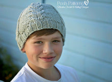 Load image into Gallery viewer, knit cable beanie pattern