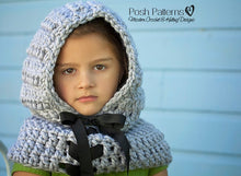 Load image into Gallery viewer, crochet hood pattern