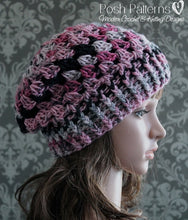Load image into Gallery viewer, slouchy hat crochet pattern
