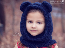 Load image into Gallery viewer, bear hood knitting pattern