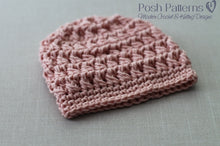 Load image into Gallery viewer, crochet cable hat pattern