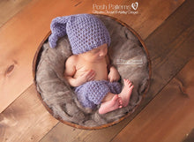 Load image into Gallery viewer, stocking hat baby pants crochet pattern