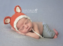 Load image into Gallery viewer, fox hat knitting pattern