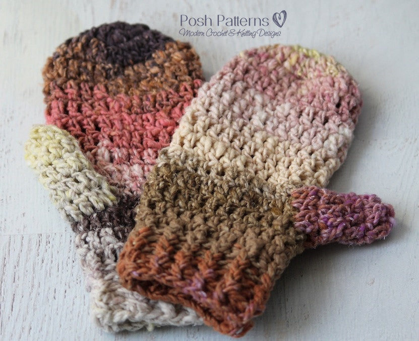 Crochet Pattern Easy Crochet Mittens Pattern Posh Patterns crochet-pattern-easy-crochet-mittens-pattern-posh-patterns