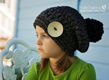 Load image into Gallery viewer, slouchy hat crochet pattern