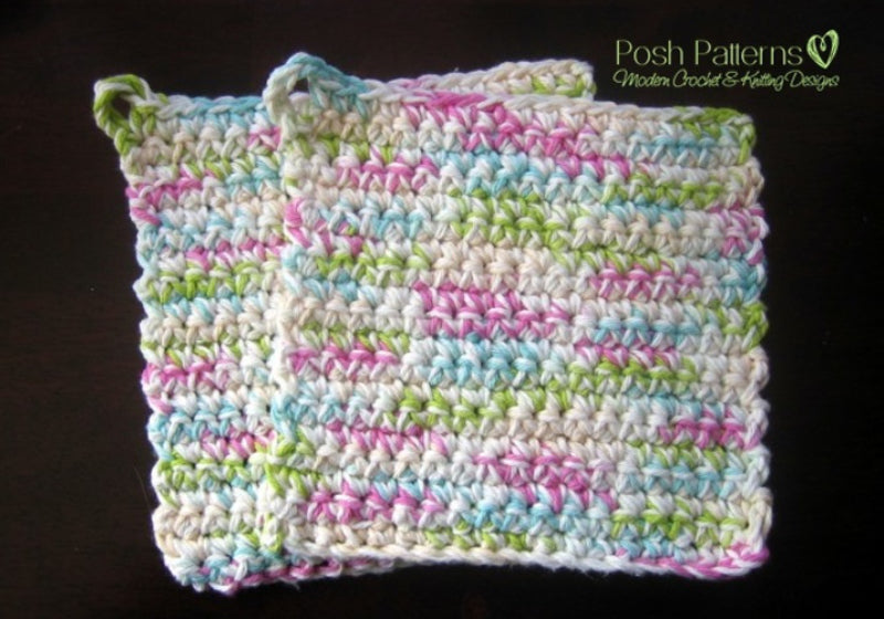 Free Crochet Pattern Easy Pot Holders – Posh Patterns