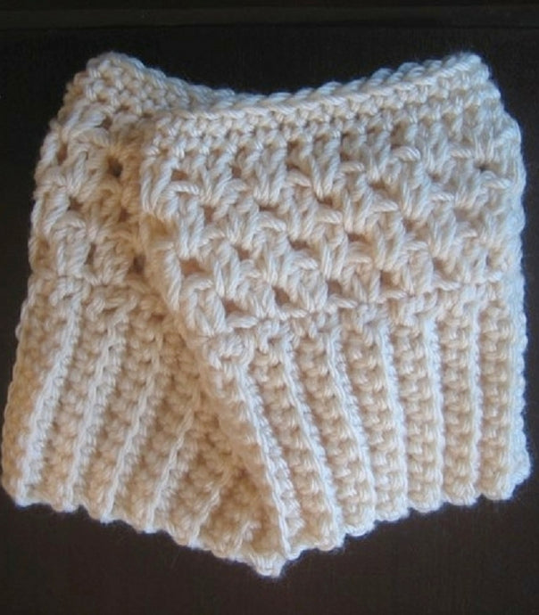 easy crochet boot cuffs pattern