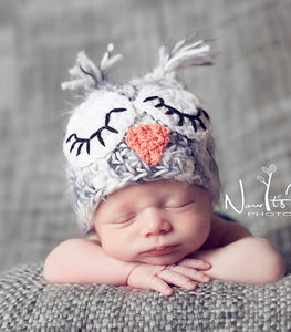 owl hat crochet pattern