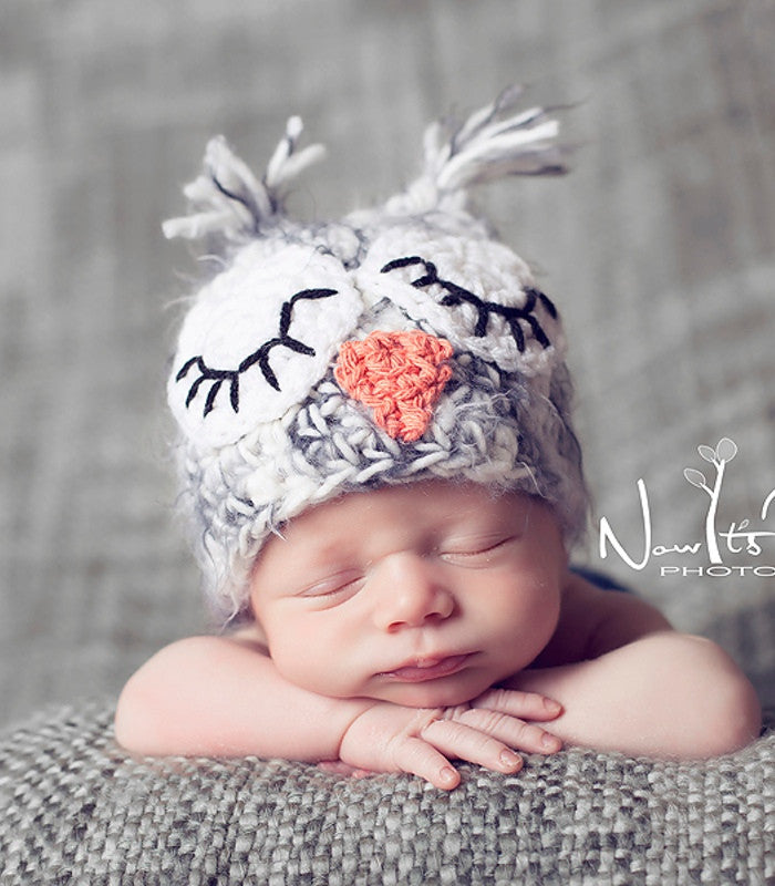 owl hat crochet pattern