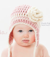 Load image into Gallery viewer, easy crochet earflap hat pattern