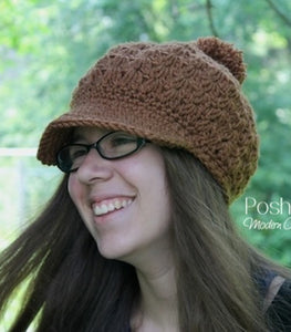 crochet newsboy hat pattern