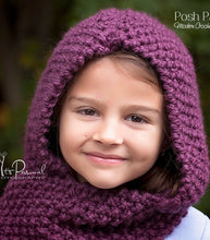 Load image into Gallery viewer, hooded scarf knitting pattern