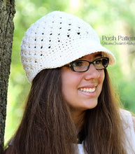 Load image into Gallery viewer, cross stitch crochet hat pattern
