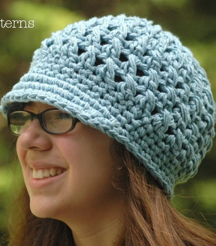 crochet newsboy hat pattern