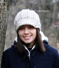 Load image into Gallery viewer, crochet pattern visor hat