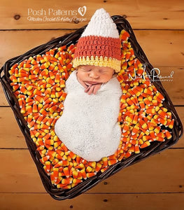 crochet candy corn hat pattern