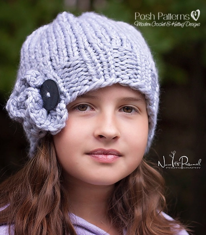 elegant knit hat pattern