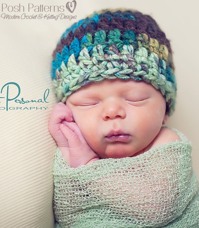 Crochet PATTERN - Easy Crochet Beanie Hat Pattern – Posh Patterns