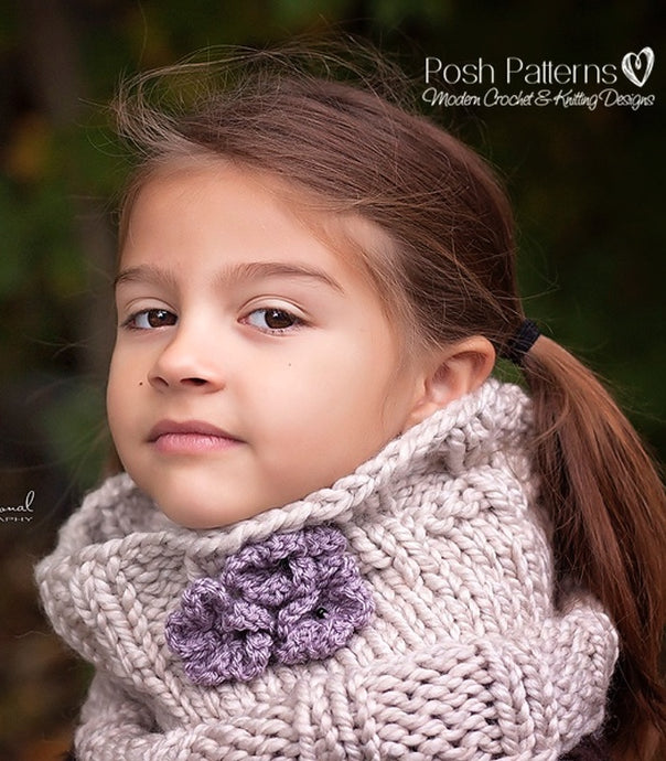 luxurious knit cowl pattern