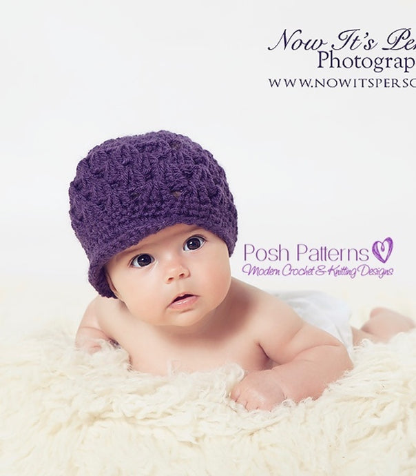crochet newsboy hat pattern